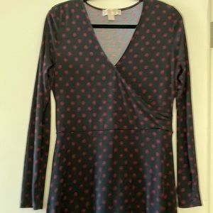 Michael Kors faux wrap dress.